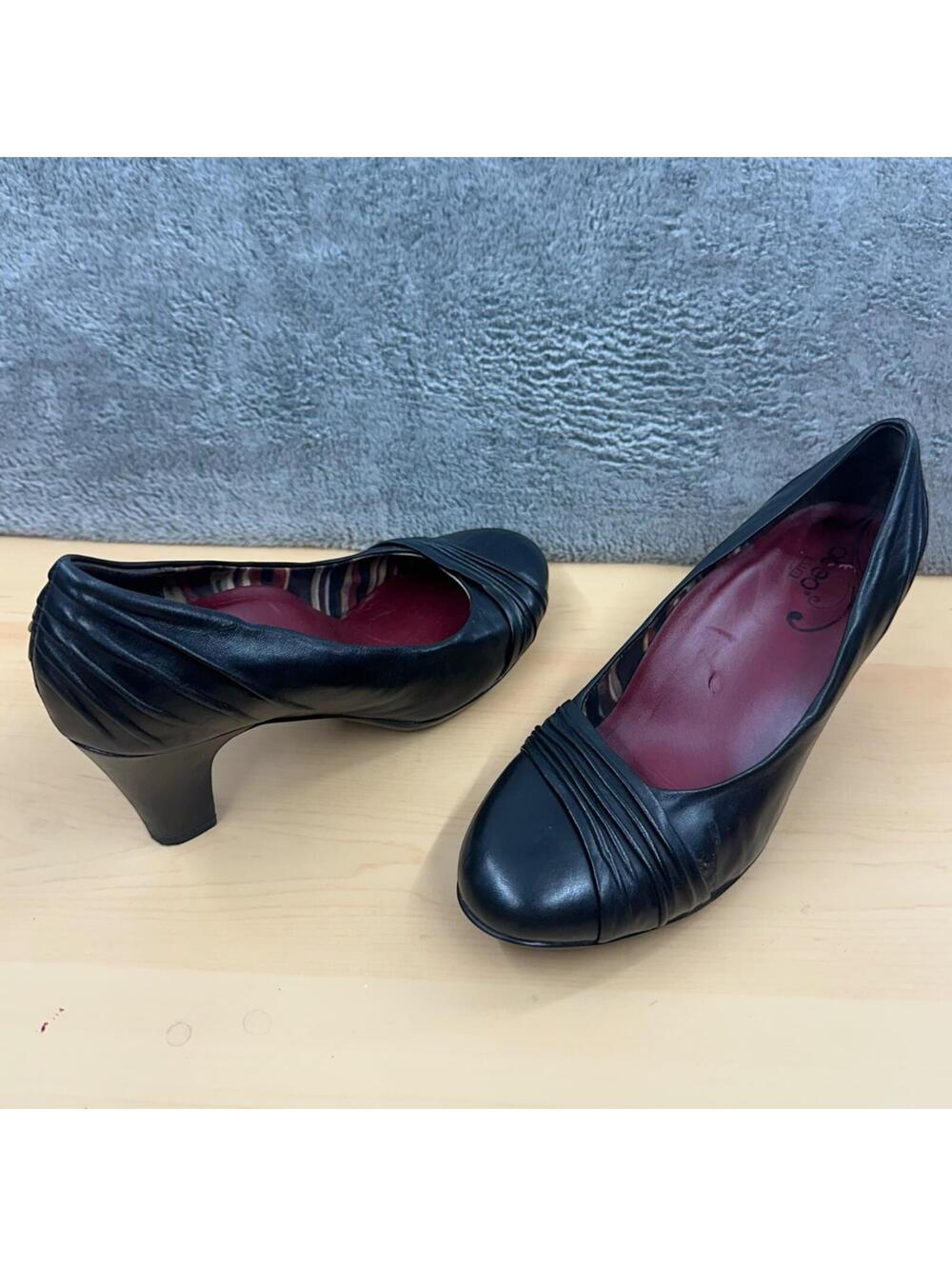 ABEO Vanna Ruched Leather Pumps‎